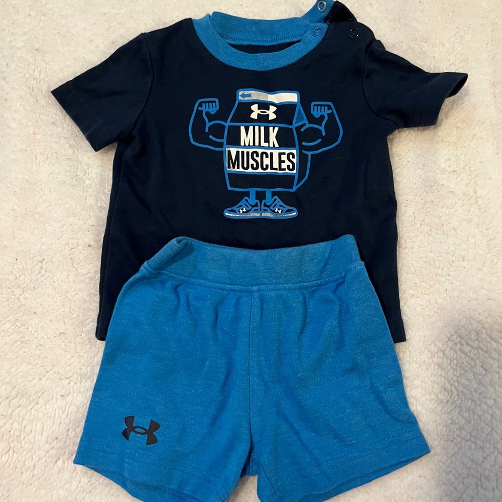 Under Armour Baby Outfit - navy and Blue